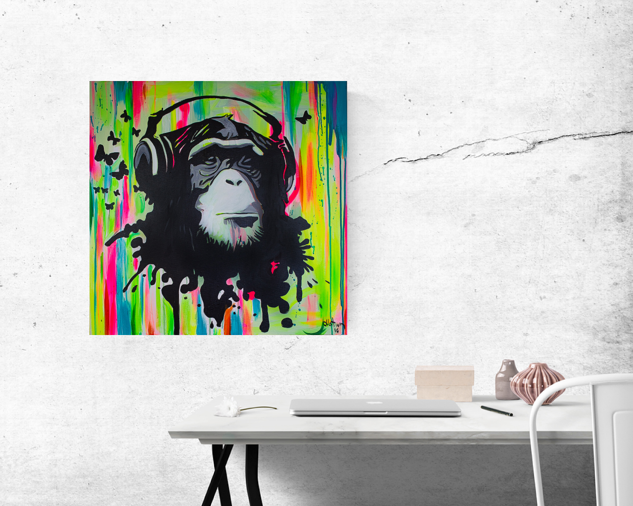 Urban Monkey - 80x80 cm
